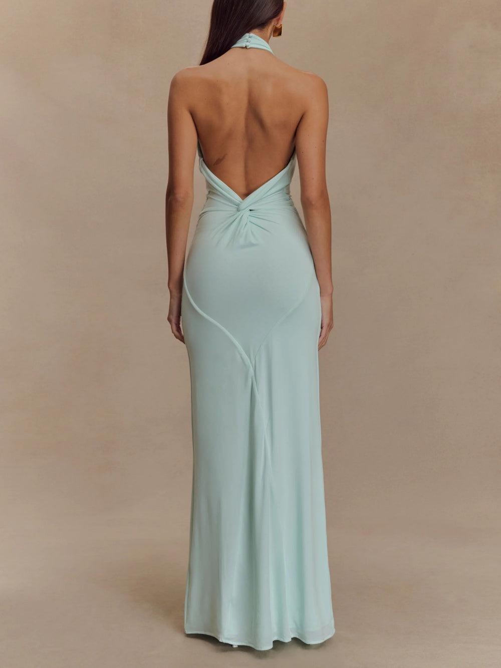 AMELIE | Elegante Maxi-Jurk Met Een Hoge Halslijn – Tijdloos, Stijlvol & Perfect Voor Speciale Gelegenheden
