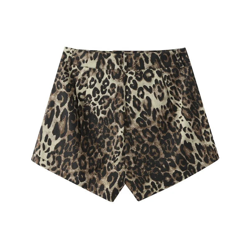 BABET | Dames Luipaard Print Zomer Short - Zomers, Luchtig & Stijlvol