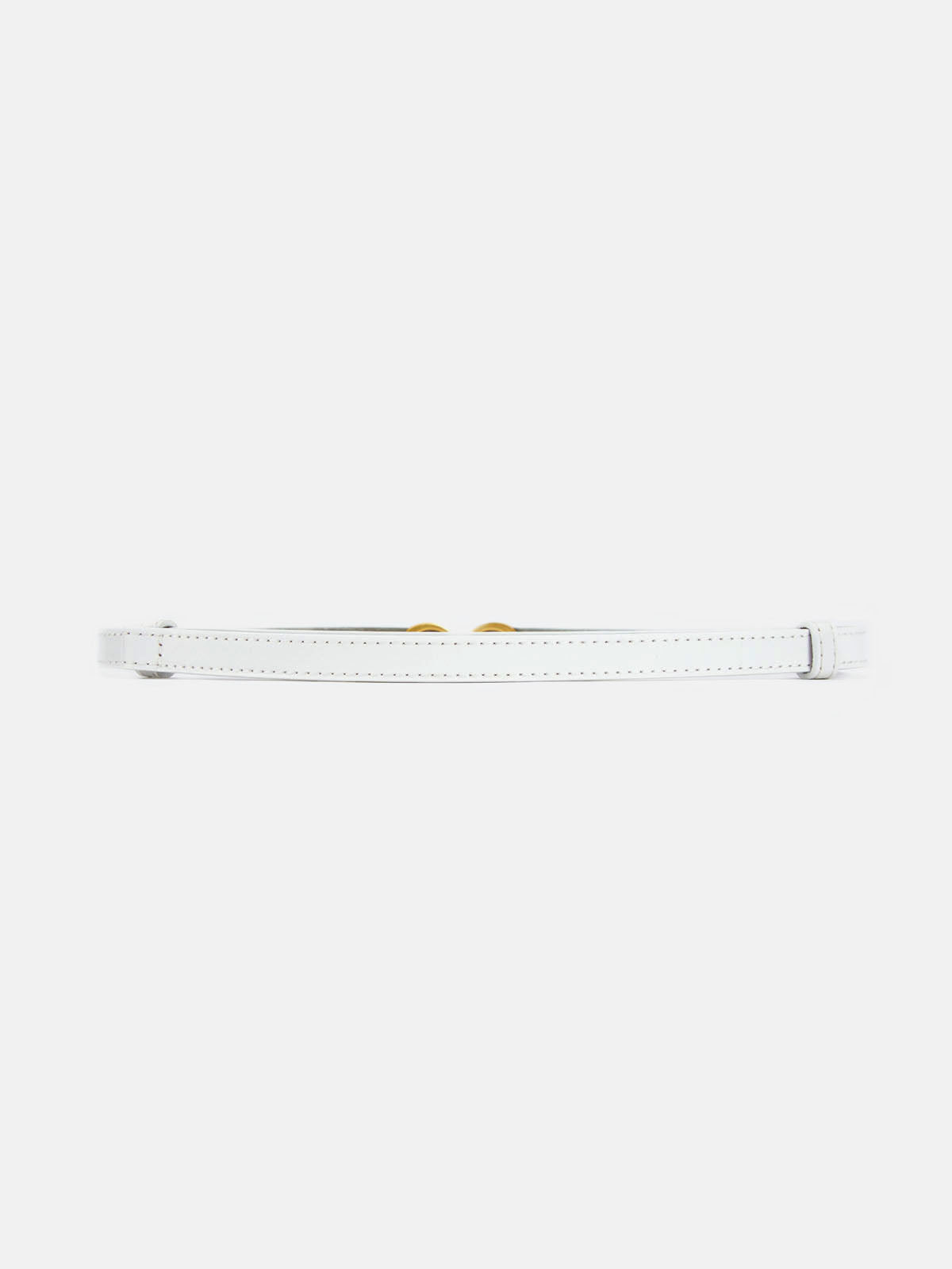 SOFIE | Smalle Leren Damesriem Met Gouden Ringengesp – Stijlvol, Elegant & Verstelbaar