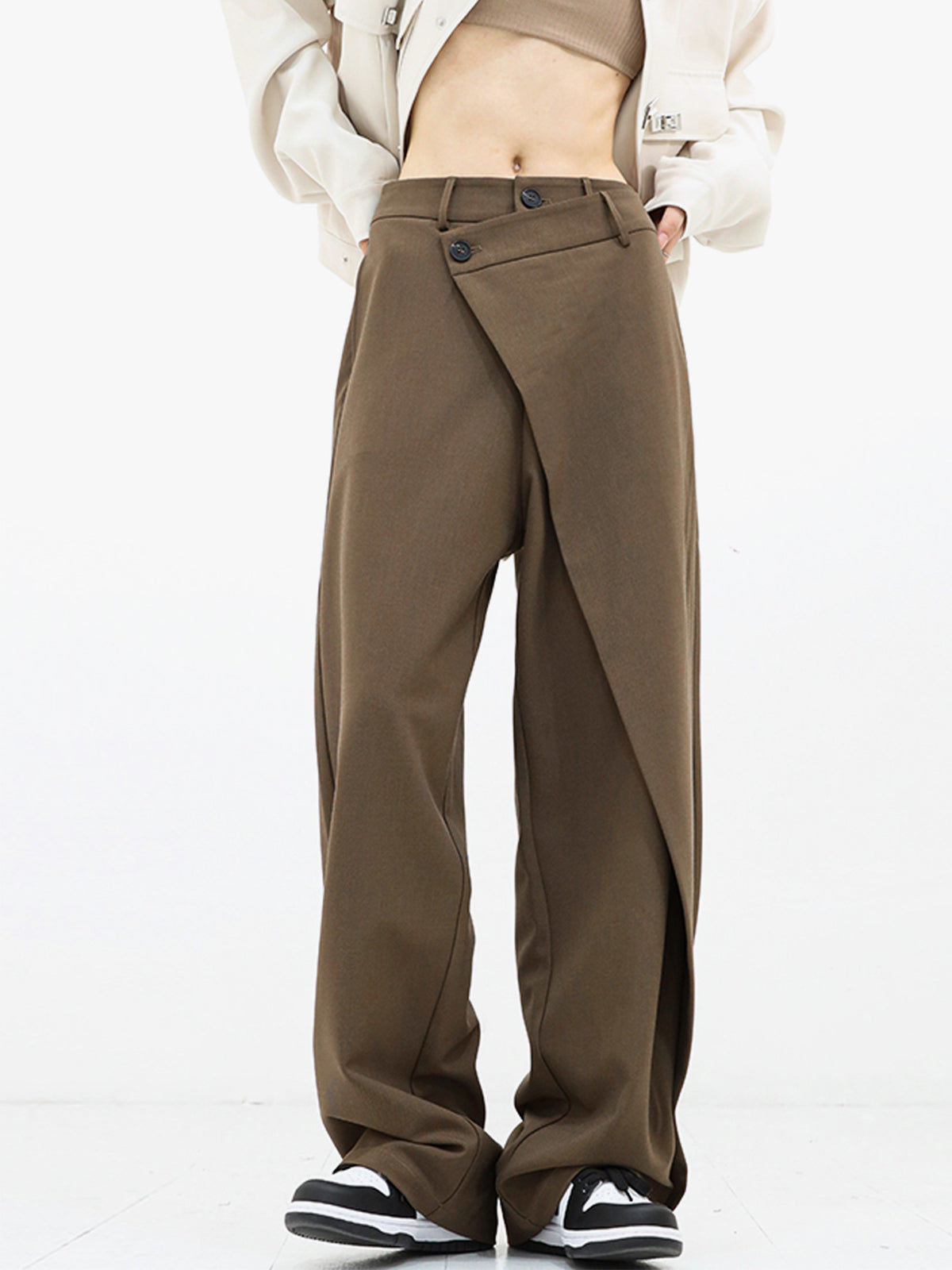 SADE | Dames Panthalon Met asymmetrische Sluiting - Chic, Modieus & Comfortabel