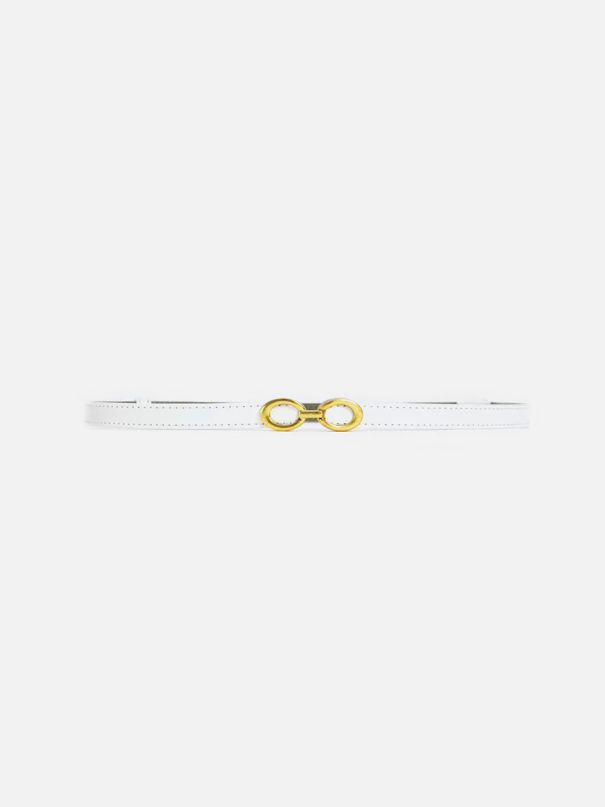 SOFIE | Smalle Leren Damesriem Met Gouden Ringengesp – Stijlvol, Elegant & Verstelbaar