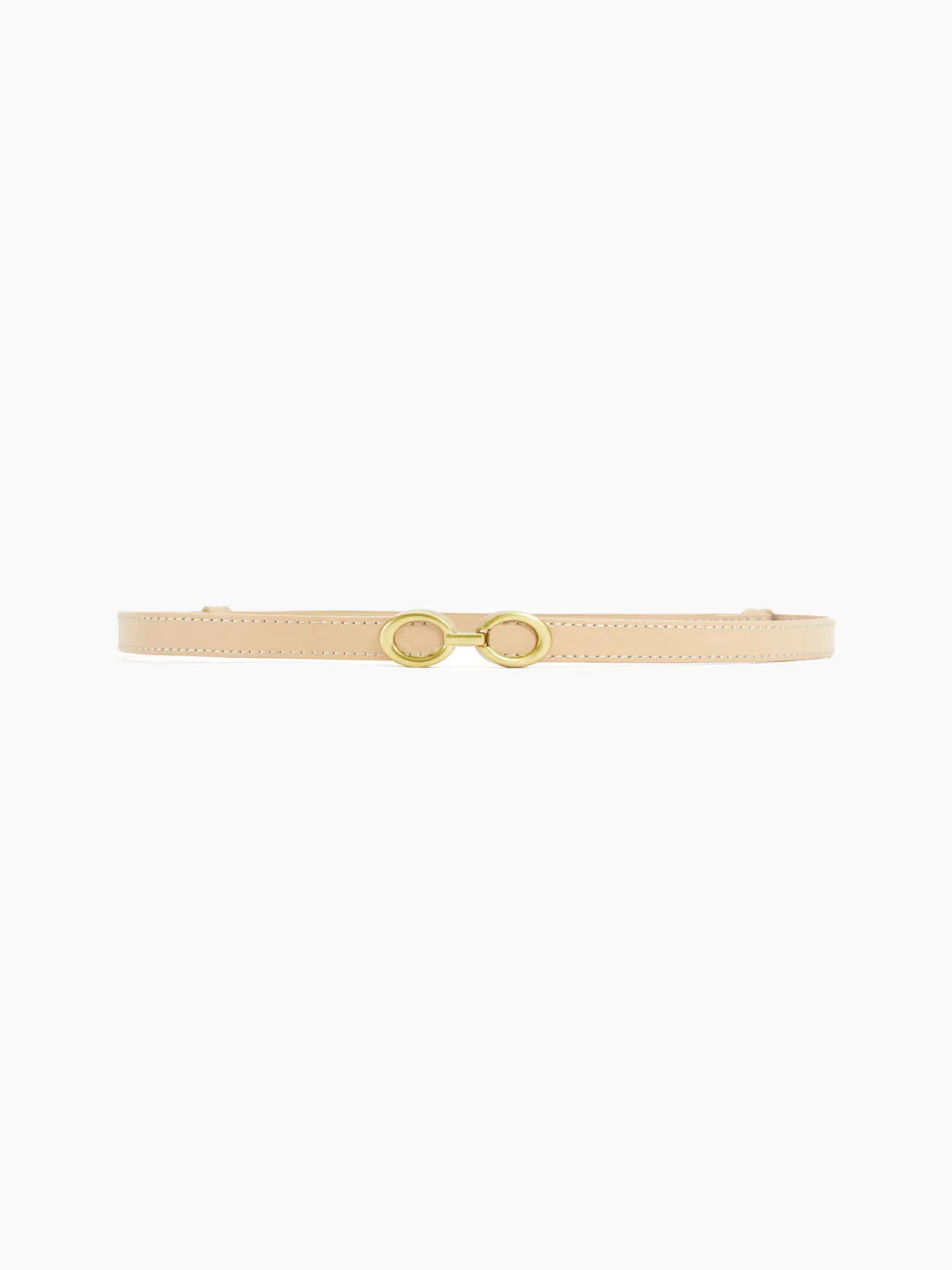 SOFIE | Smalle Leren Damesriem Met Gouden Ringengesp – Stijlvol, Elegant & Verstelbaar