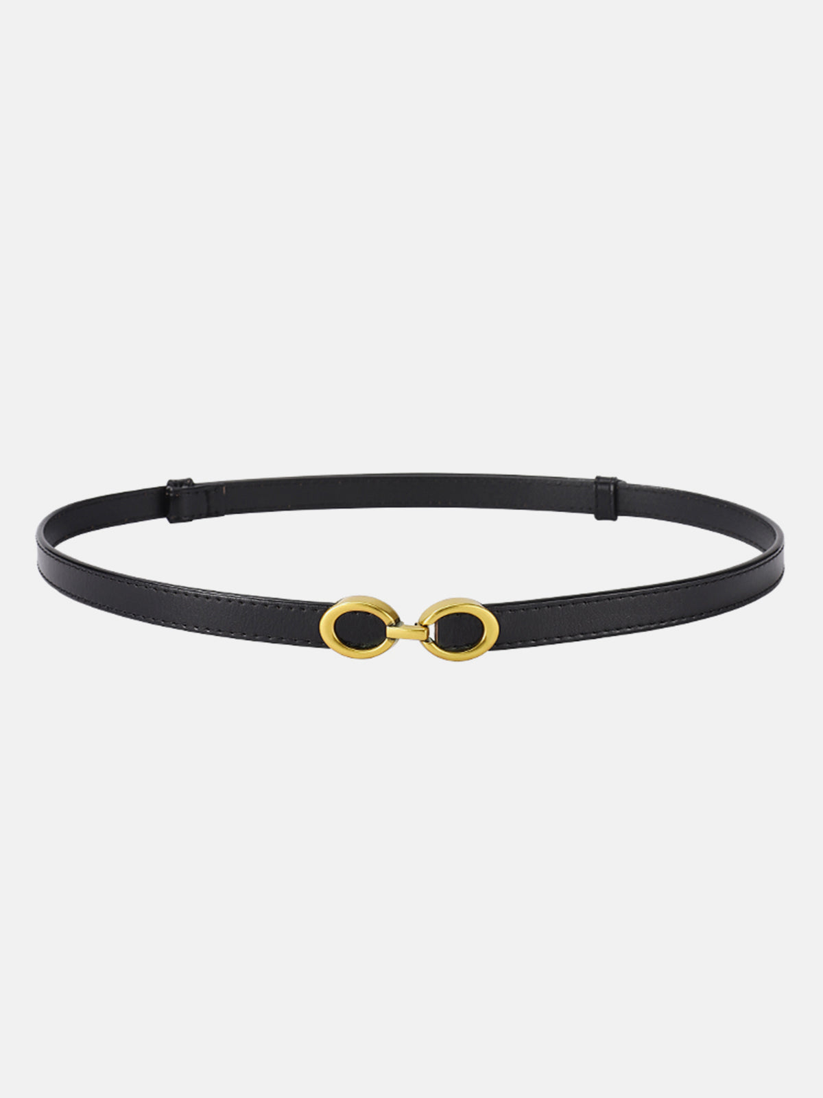 SOFIE | Smalle Leren Damesriem Met Gouden Ringengesp – Stijlvol, Elegant & Verstelbaar