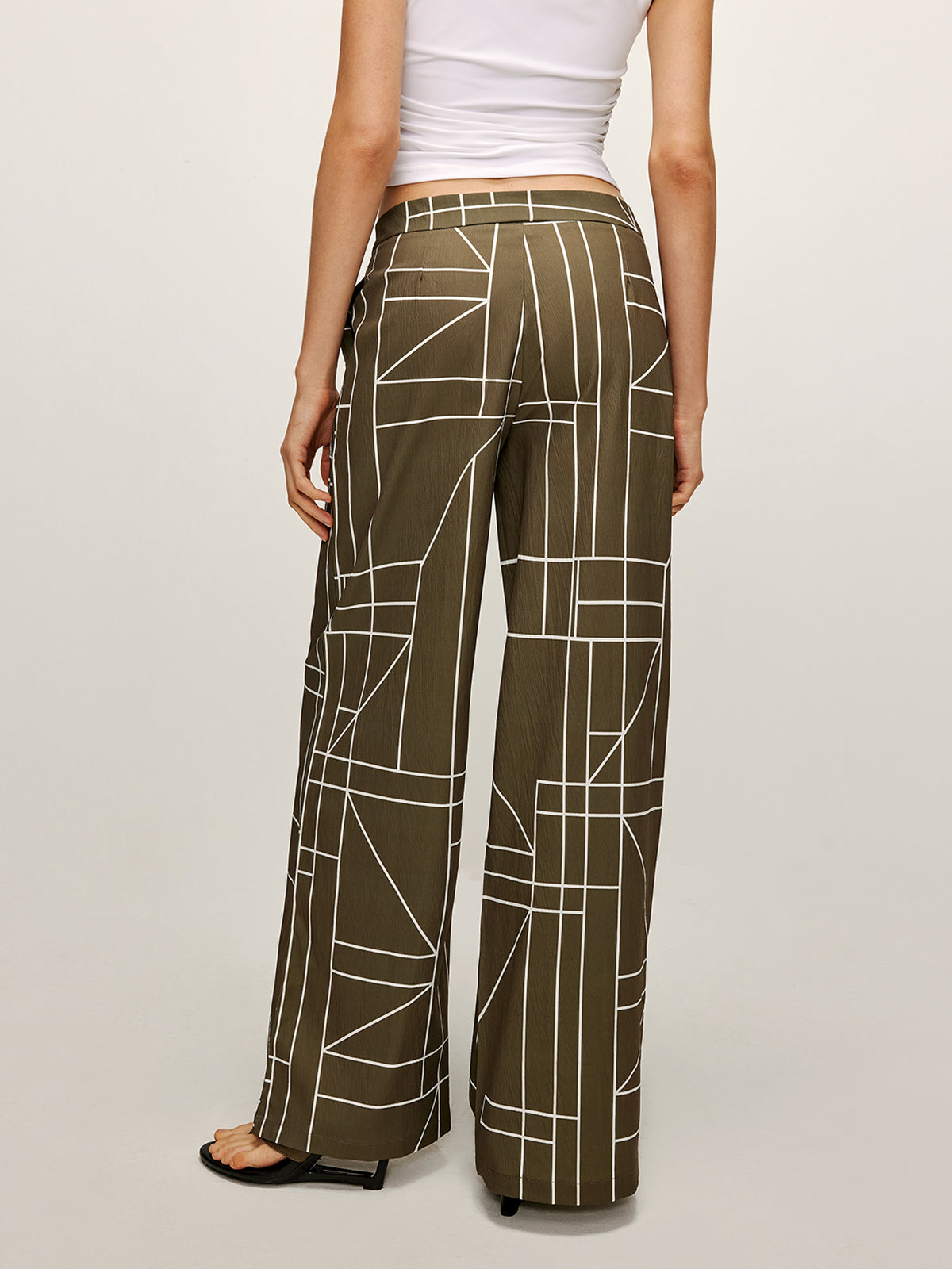 LINA | Losvallende Dames Broek Met Grafisch Design – Luchtig, Stijlvol & Perfect Voor Zomerlooks