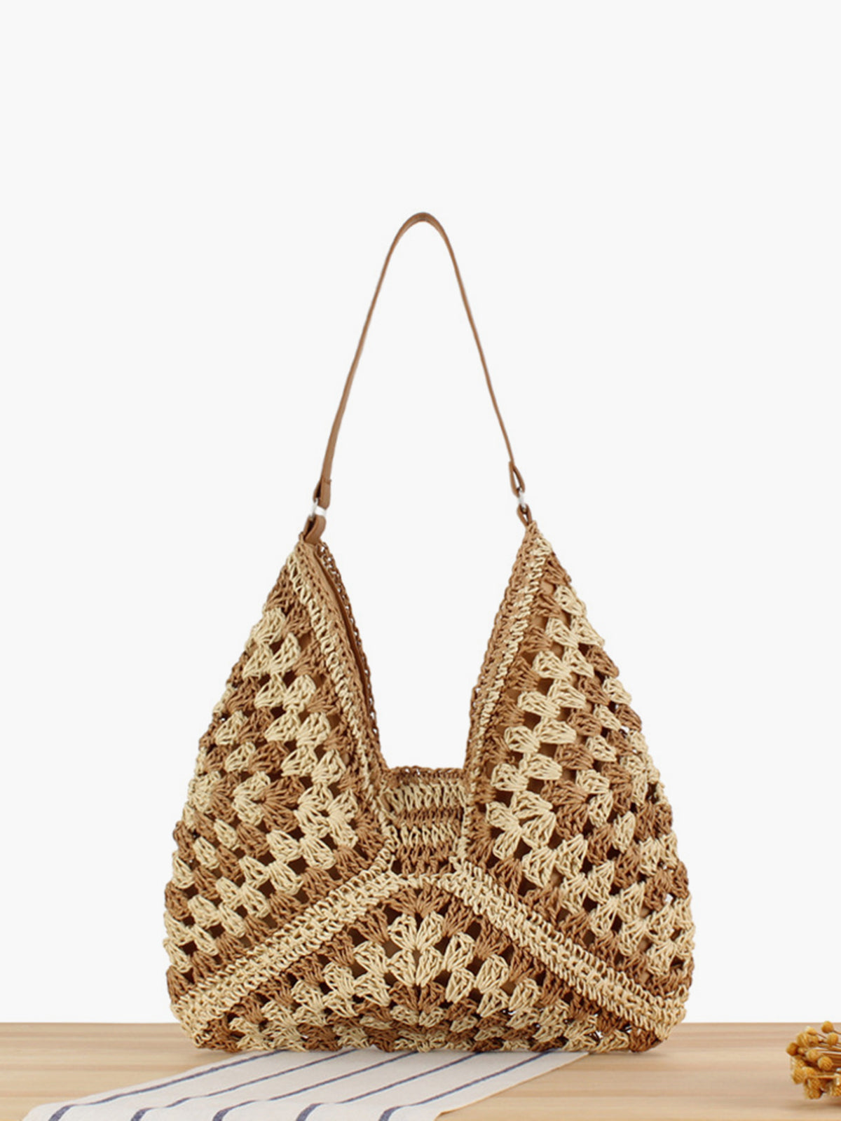 CHIMENE | Handgemaakte Gevlochten Strandtas voor Dames - Zomers & Functioneel