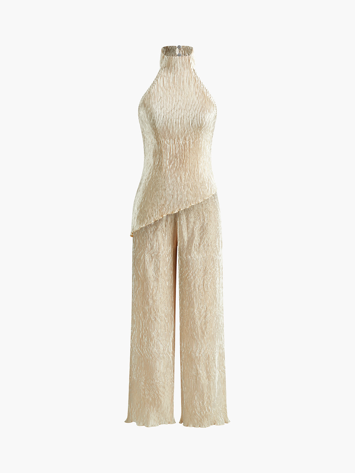 LANA | Chique Zomerset Voor Dames Met Halter top & Ribbel Textuur- Elegant, Luchtig & Opvallend