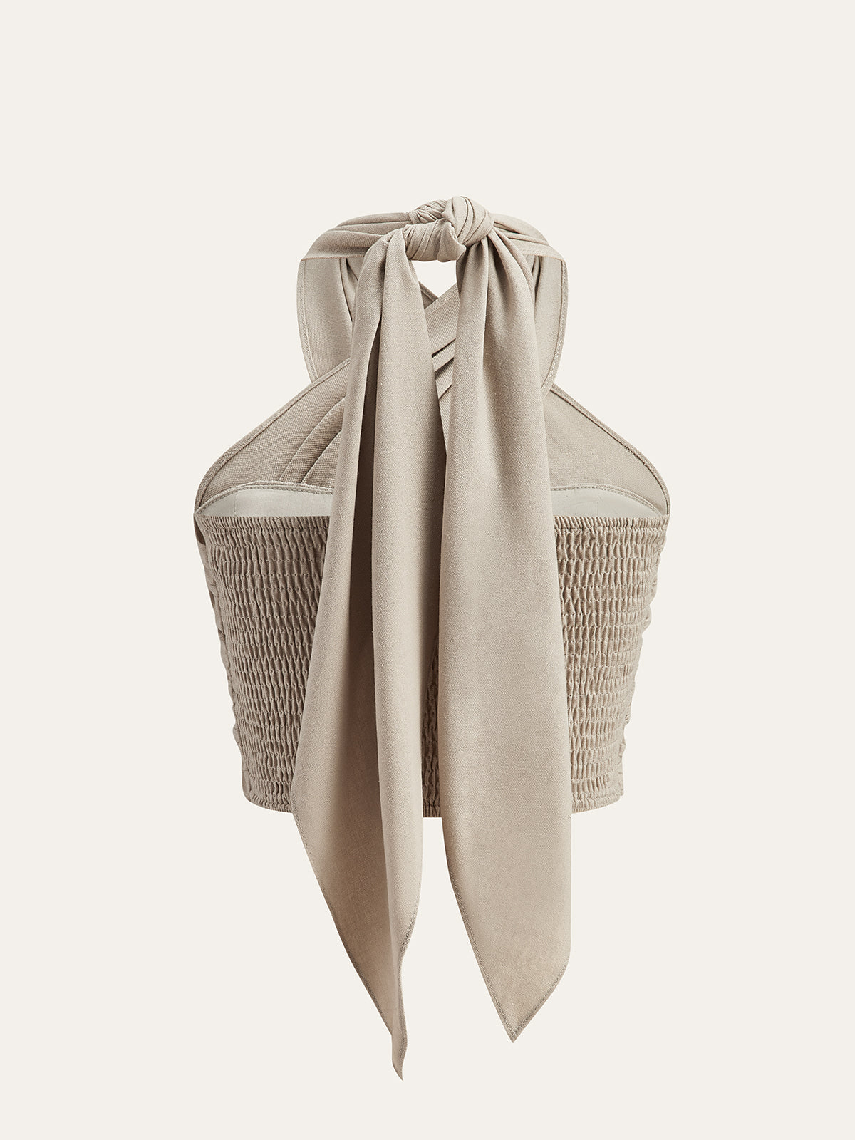 HENDRIKA | Elegante Linnen Zomertop Voor Dames Met Kruis Design - Zomers & Stijlvol