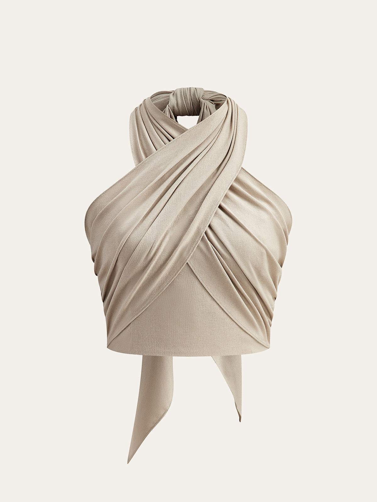 HENDRIKA | Elegante Linnen Zomertop Voor Dames Met Kruis Design - Zomers & Stijlvol