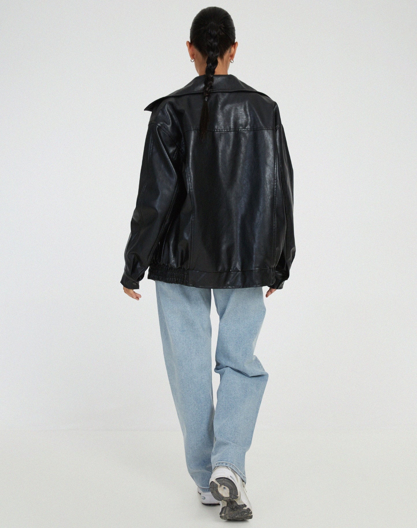 AMARA | Oversized Leren Damesjas – Tijdloze Look & Comfort, Perfect Als Tussenjas