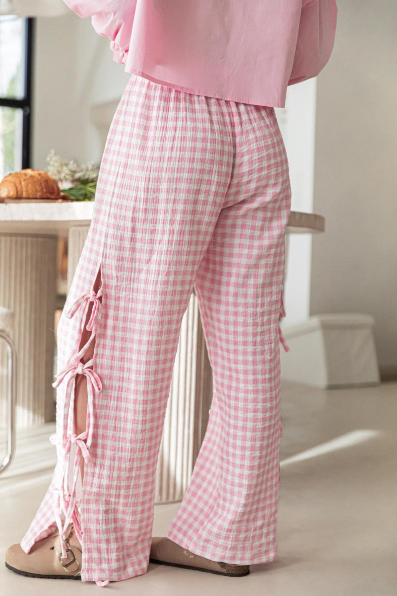 BELLA | Zomerbroek Dames – Comfort & Charme met Strikdetail