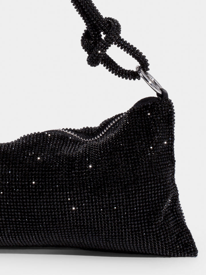 AVA | Glitter Dames Tas Met Kettinghengsel – Luxe, Verfijnd, Compact