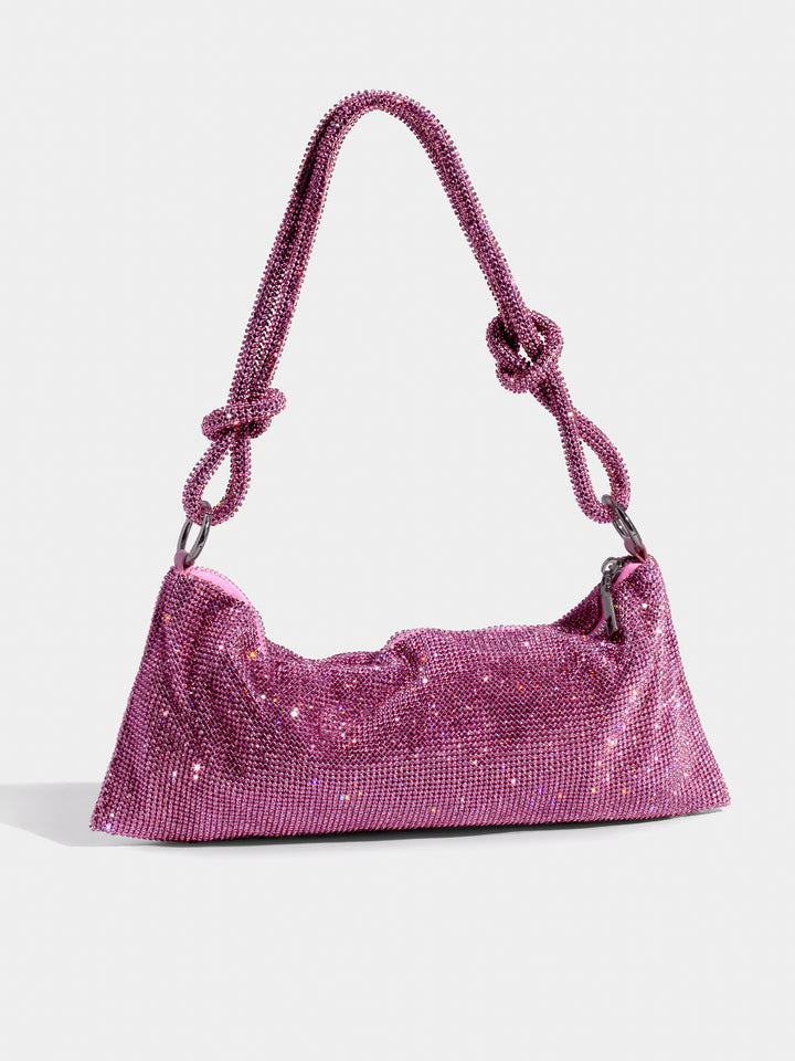 AVA | Glitter Dames Tas Met Kettinghengsel – Luxe, Verfijnd, Compact