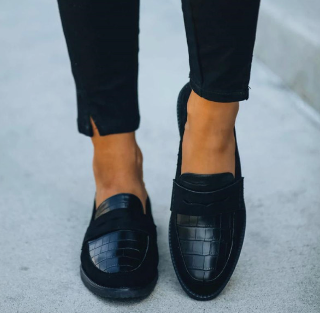 MYLEN | Dames Loafer met Croco Detail – Elegantie in Één Stap