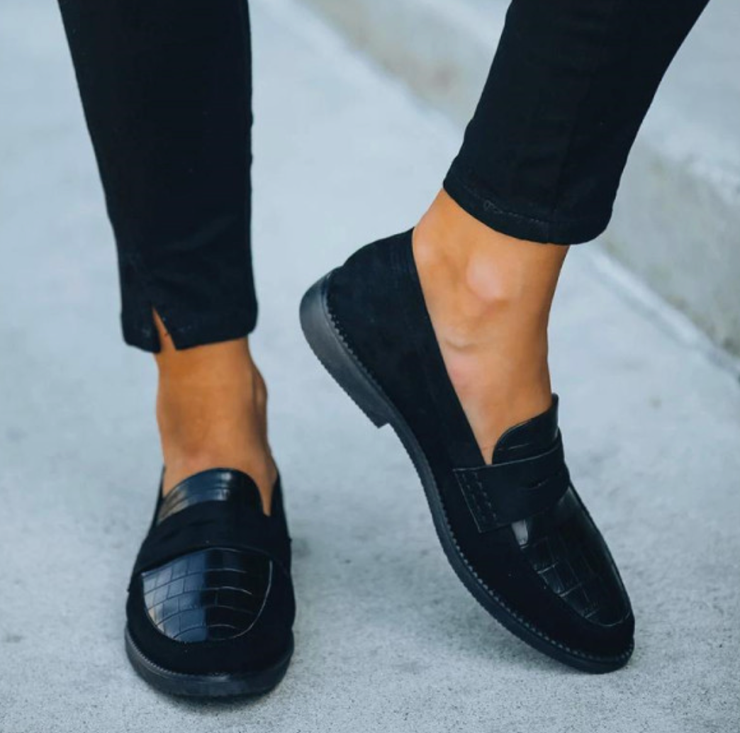MYLEN | Dames Loafer met Croco Detail – Elegantie in Één Stap