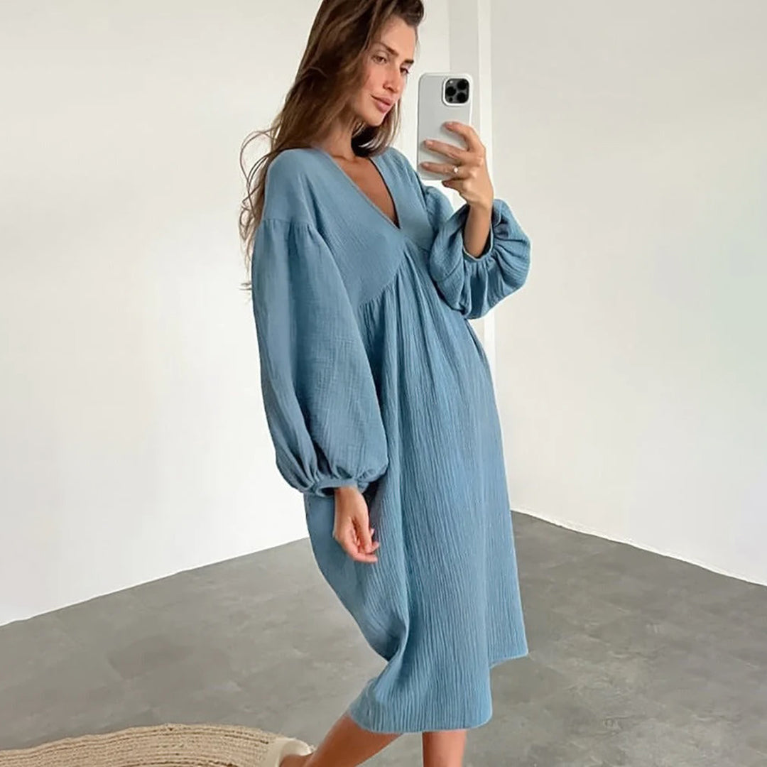 VIOLET | Ontspannen en Comfortabele Dames Jurk – Voor Elke Dag met Stijl!
