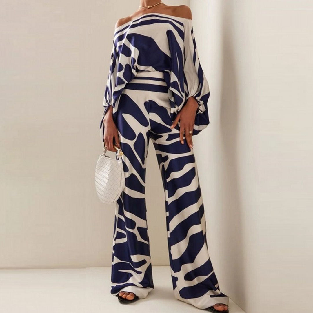 LOTTE | Stijlvolle Satijnen Dames Set – Elegant, Off-Shoulder & Luxe Comfort