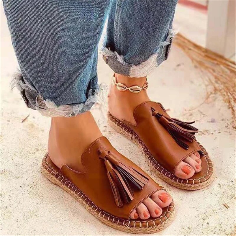 LIRAH | Dames Boho Sandalen Met Kwastjes - Zomers & Luchtig