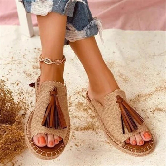 LIRAH | Dames Boho Sandalen Met Kwastjes - Zomers & Luchtig