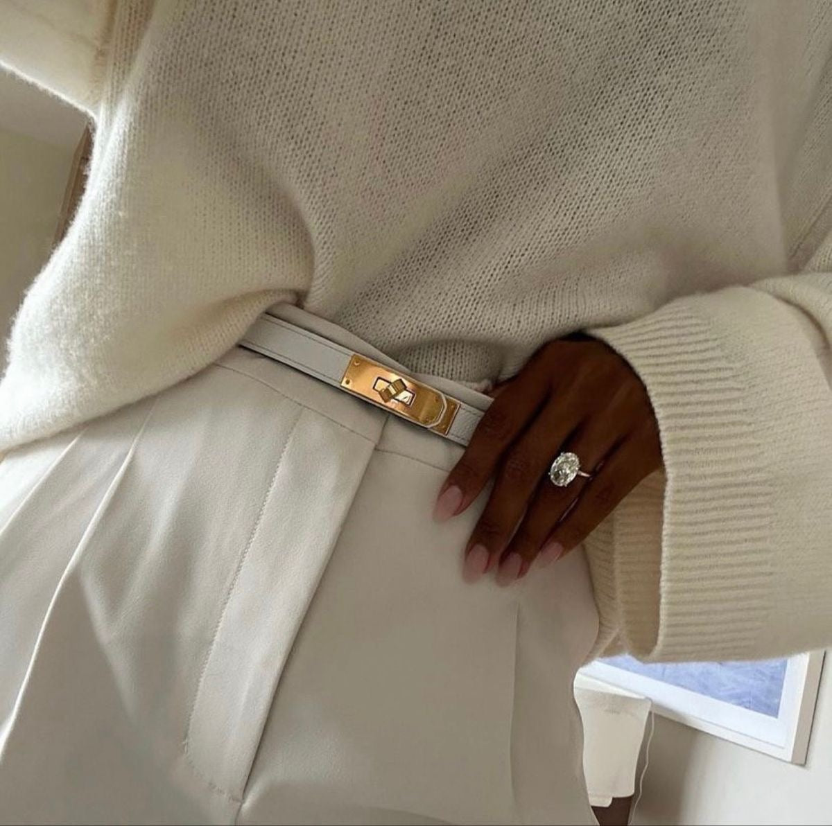 CLAIRE | Chique Dames Riem Met Klassieke Gesp - Luxe & Klasse