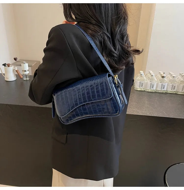 JANITA | Dames Schouder Tas Met strak & Golvend Design - Veelzijdig, Luxe & Modieus
