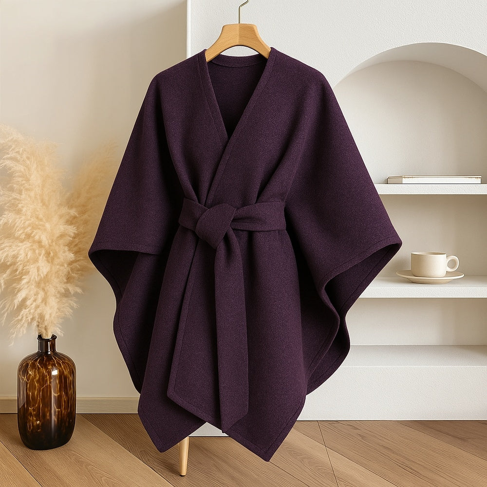 Winddichte Poncho Voor Dames | Warme Chic Shawl Voor Herfst En Winter