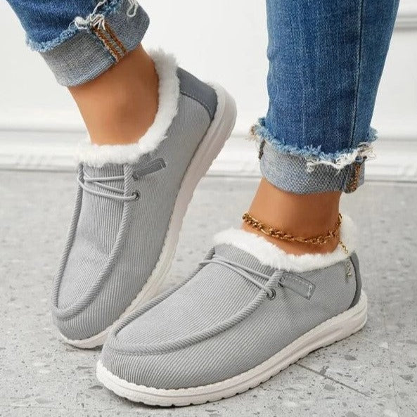 Dames Slip-On Winterschoenen Met Voering – Warm En Veilig De Winter Door