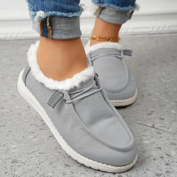 Dames Slip-On Winterschoenen Met Voering – Warm En Veilig De Winter Door