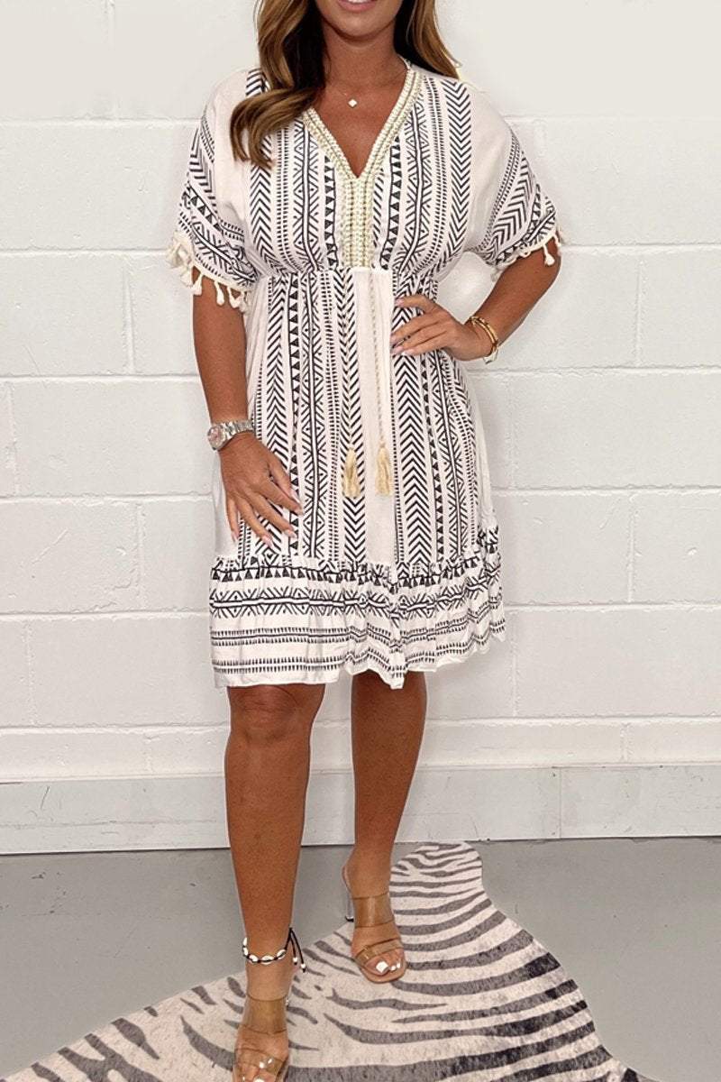SENNA | Luchtige Boho Zomer Jurk Voor Dames - Stijlvol, Zomers & Perfect Voor Vakantie