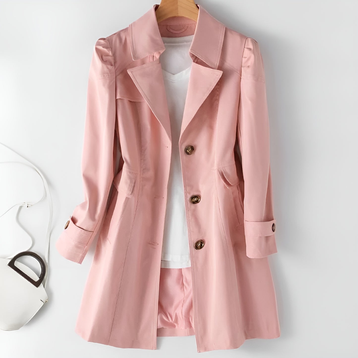 Dames Trenchcoat – Tijdloos, Veelzijdig & Onmisbaar in Elke Garderobe