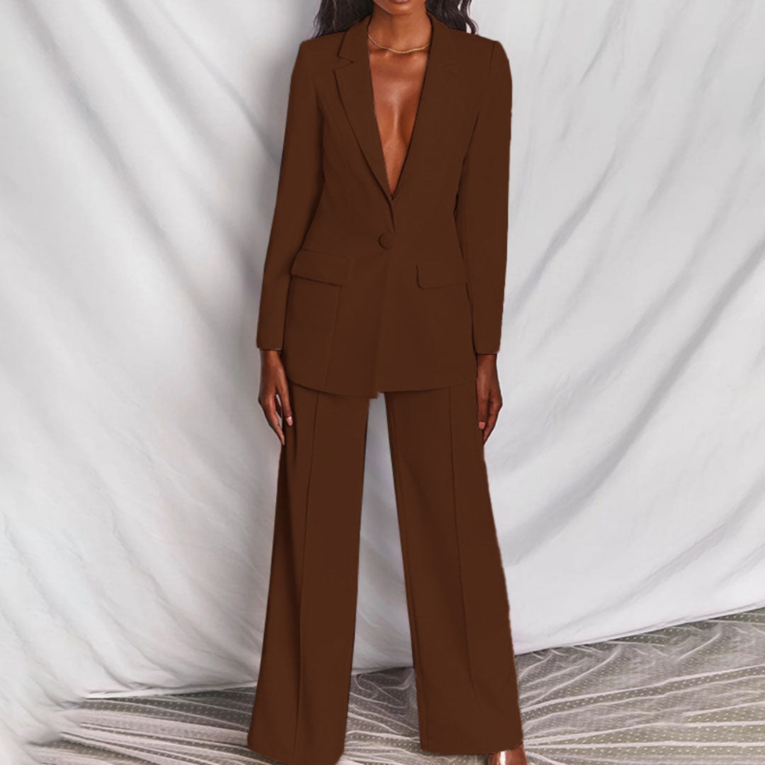 VELINA | Blazer & Broekenset Voor Dames – Elegant, Comfortabel & Perfect Voor Werk Of Gelegenheid