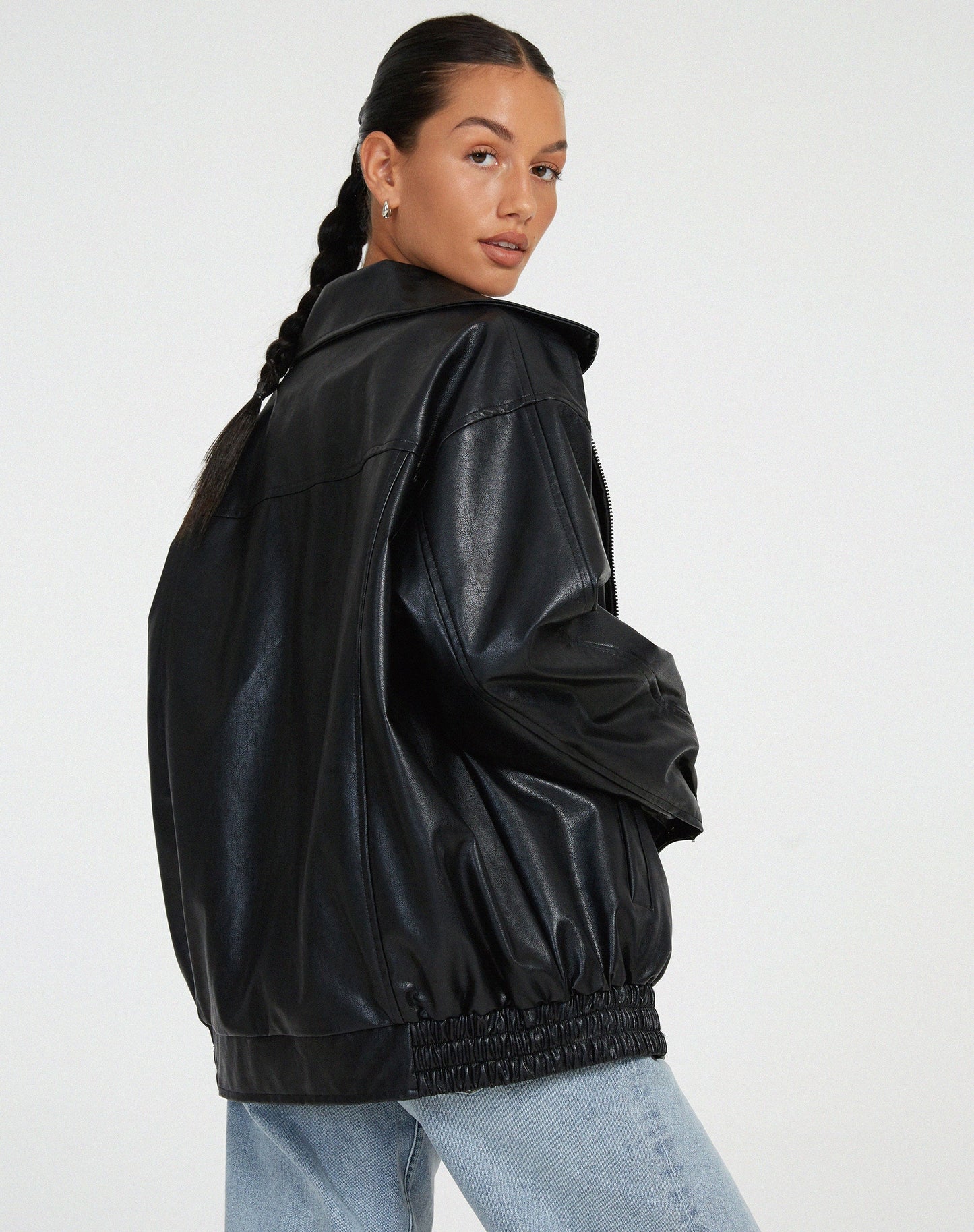AMARA | Oversized Leren Damesjas – Tijdloze Look & Comfort, Perfect Als Tussenjas