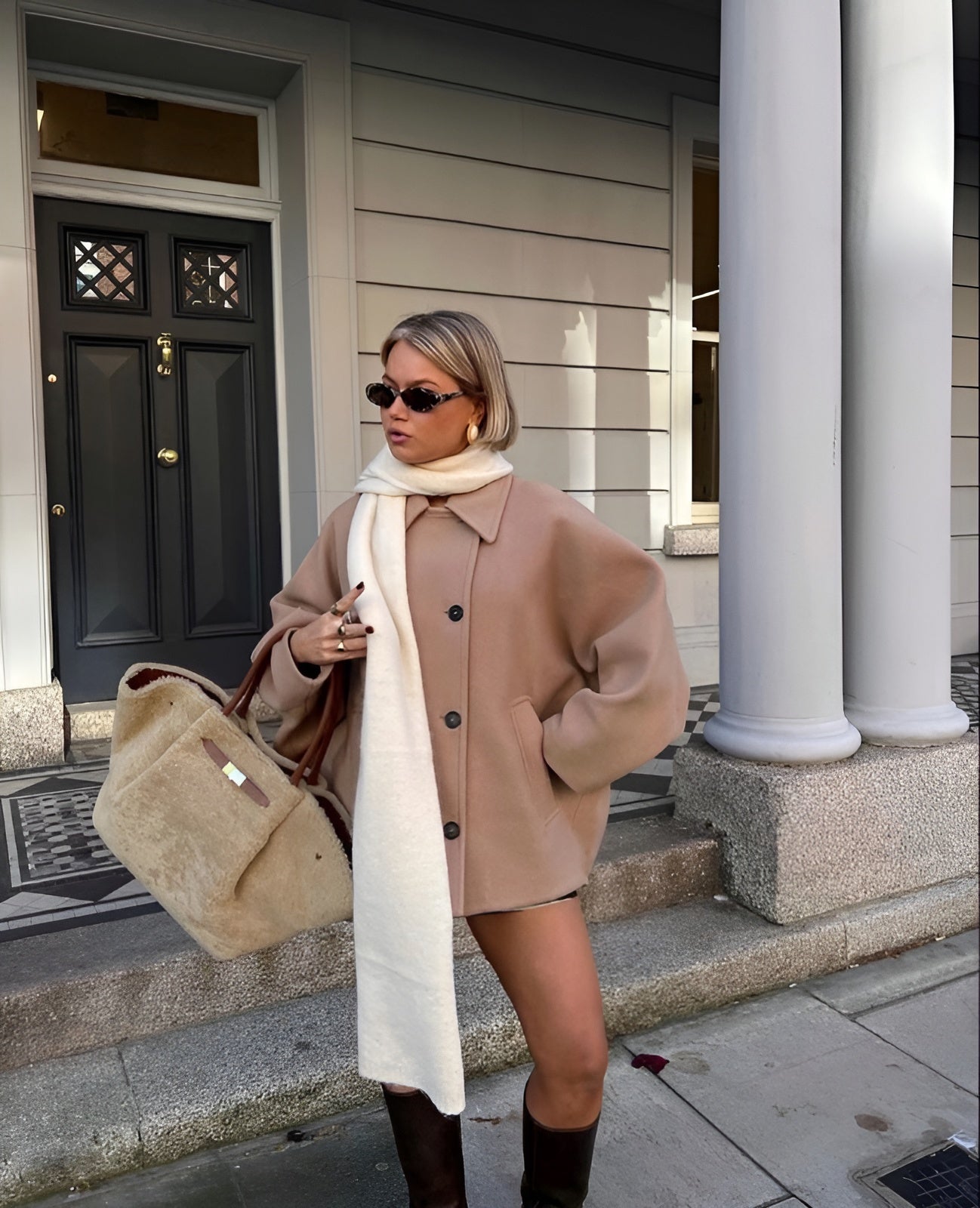 Zoë | Trendy Wollen Dames Jas - Luxe, Stijlvol & Comfortabel Warm