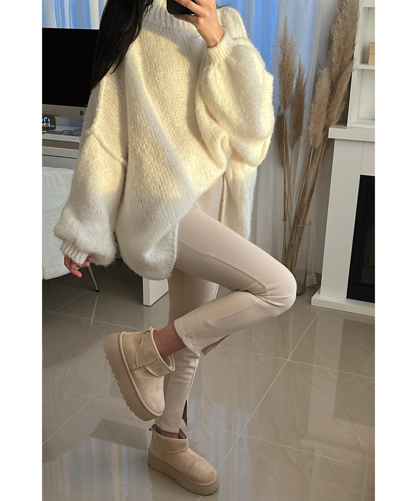 Beige Boots Dames – Warm, Gevoerd, Comfortabel & Modieus
