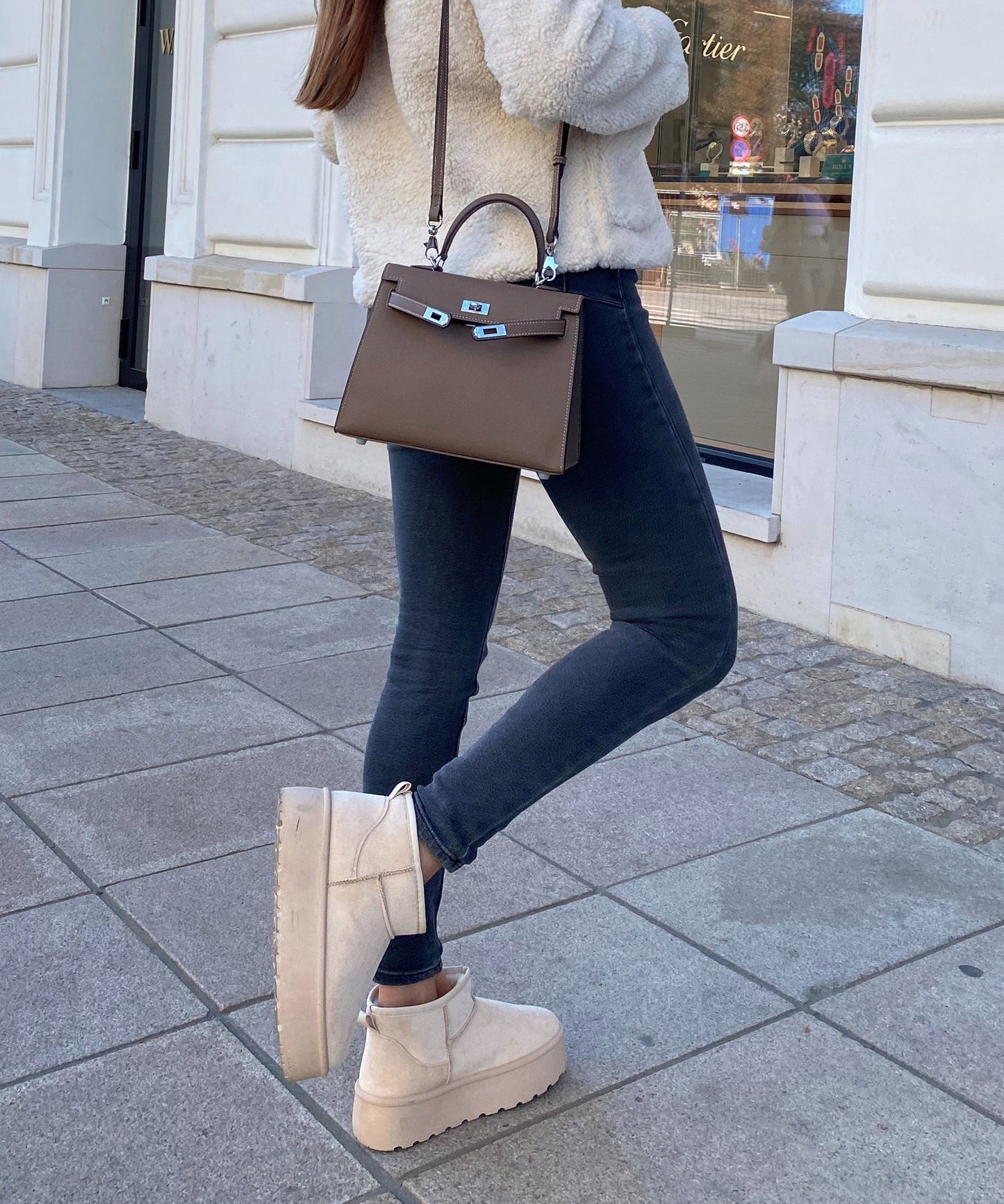 Beige Boots Dames – Warm, Gevoerd, Comfortabel & Modieus