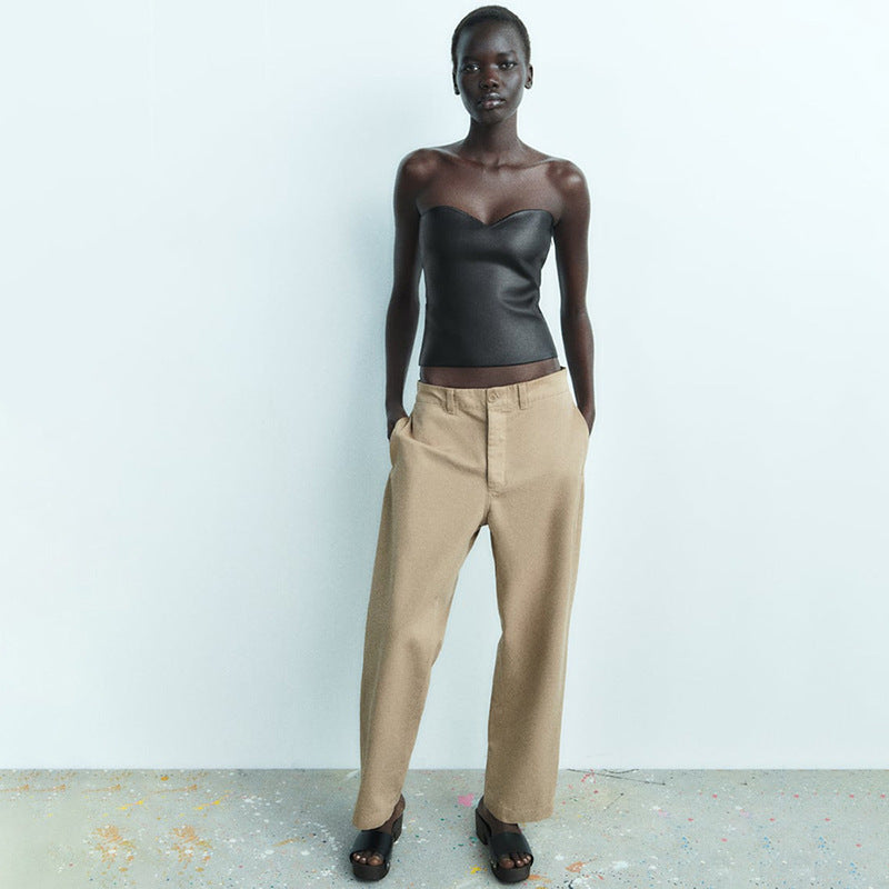 LIVIA | Luxe Metallic Top Voor DamesZonder Bandjes - Elegant, Chic & Onweerstaanbaar