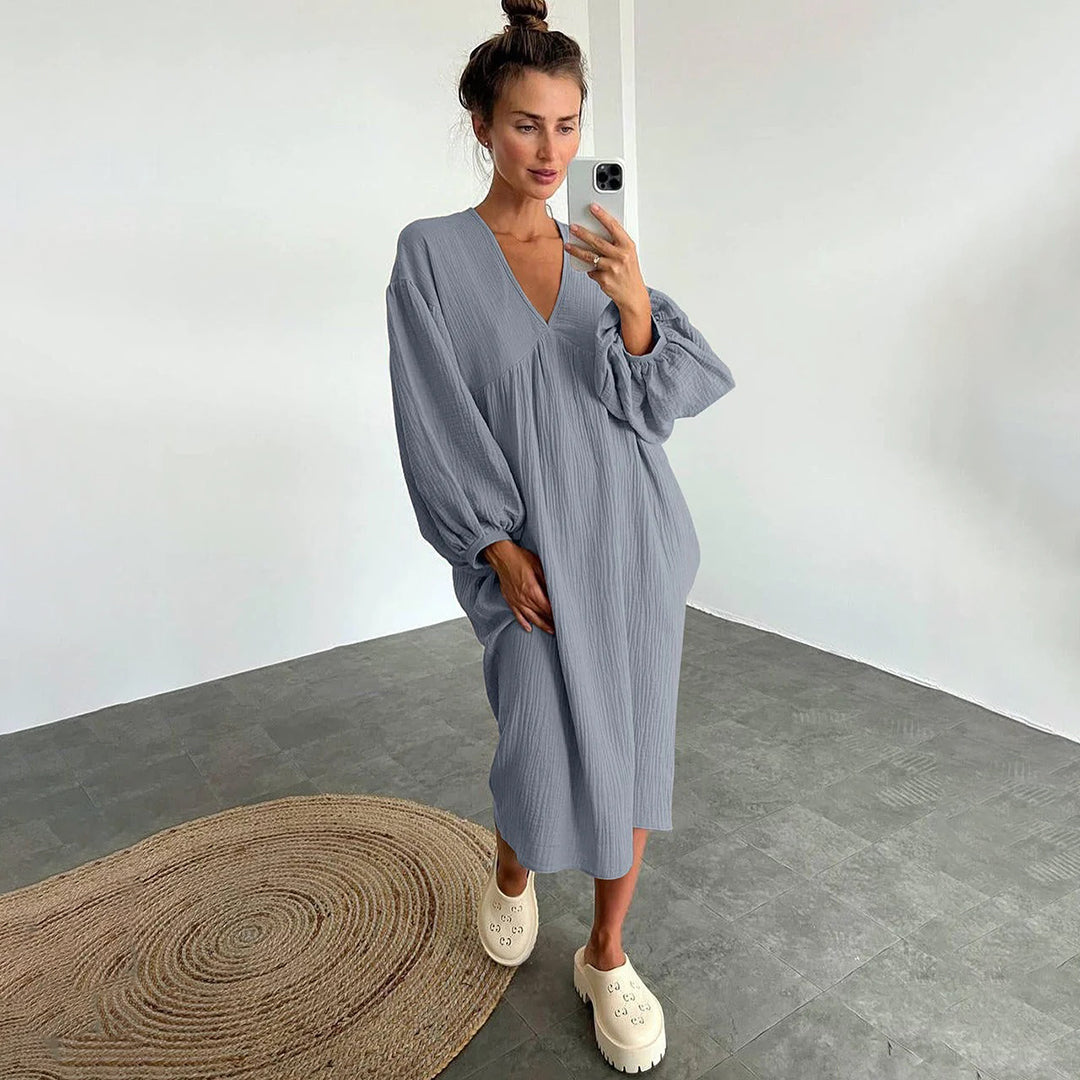 VIOLET | Ontspannen en Comfortabele Dames Jurk – Voor Elke Dag met Stijl!