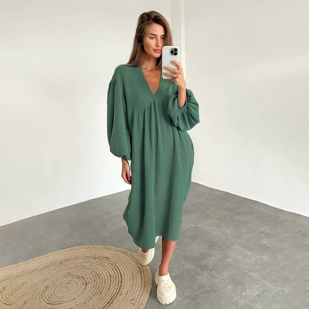 VIOLET | Ontspannen en Comfortabele Dames Jurk – Voor Elke Dag met Stijl!