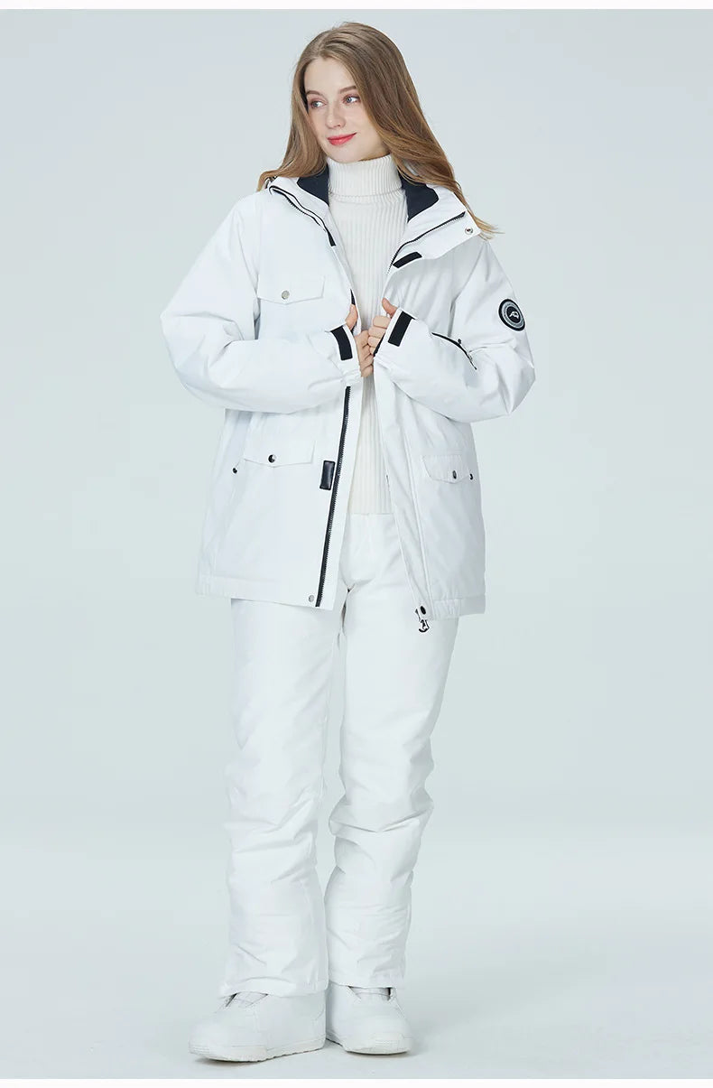 Dames Ski Jas + Ski Broek Set – Waterdicht, Winddicht & Stijlvol Voor De Wintersport