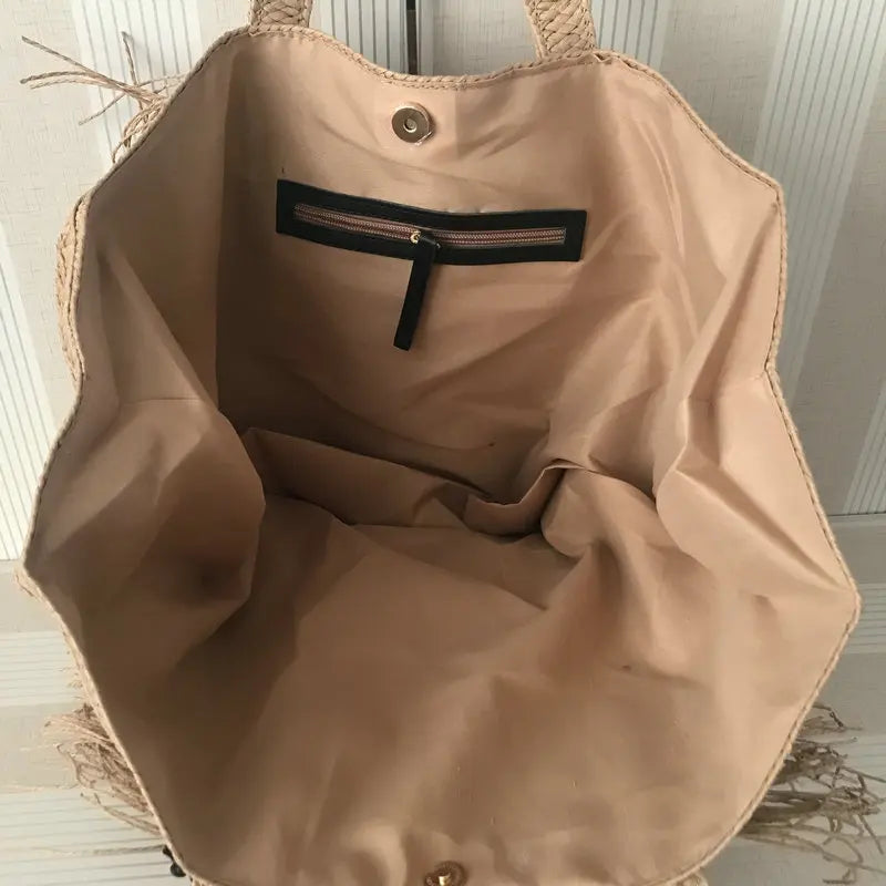 SANDRA | Stijlvolle Handgemaakte Strandtas Voor Dames - Zomers & Modieus