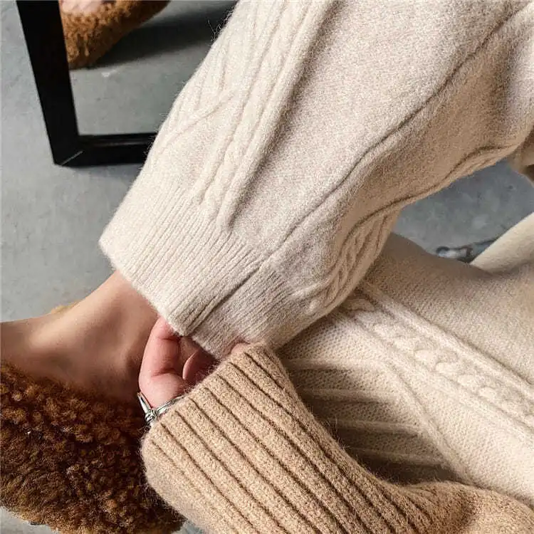 ISALIE | Gebreide Kasjmierlook Sweatpants Voor Dames – Luxe, Zacht & Perfect voor Relaxte Dagen