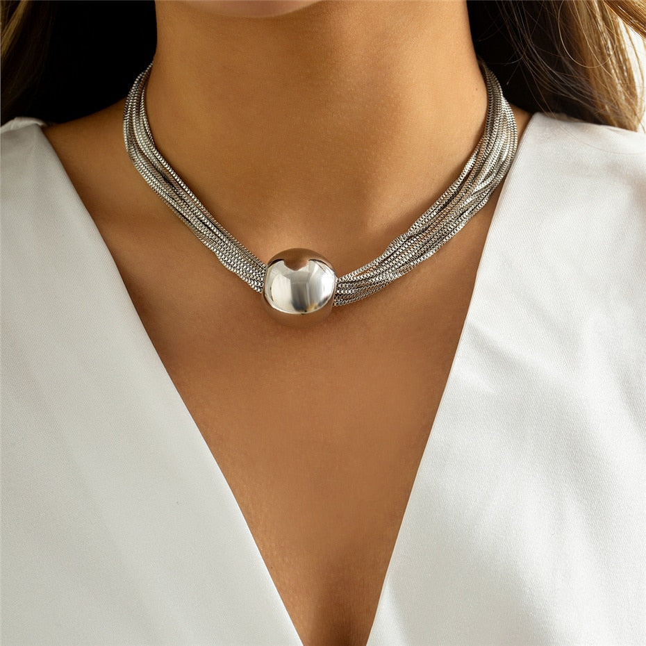 ELLUN | Italiaans Bolvormig Design - Dames Ketting