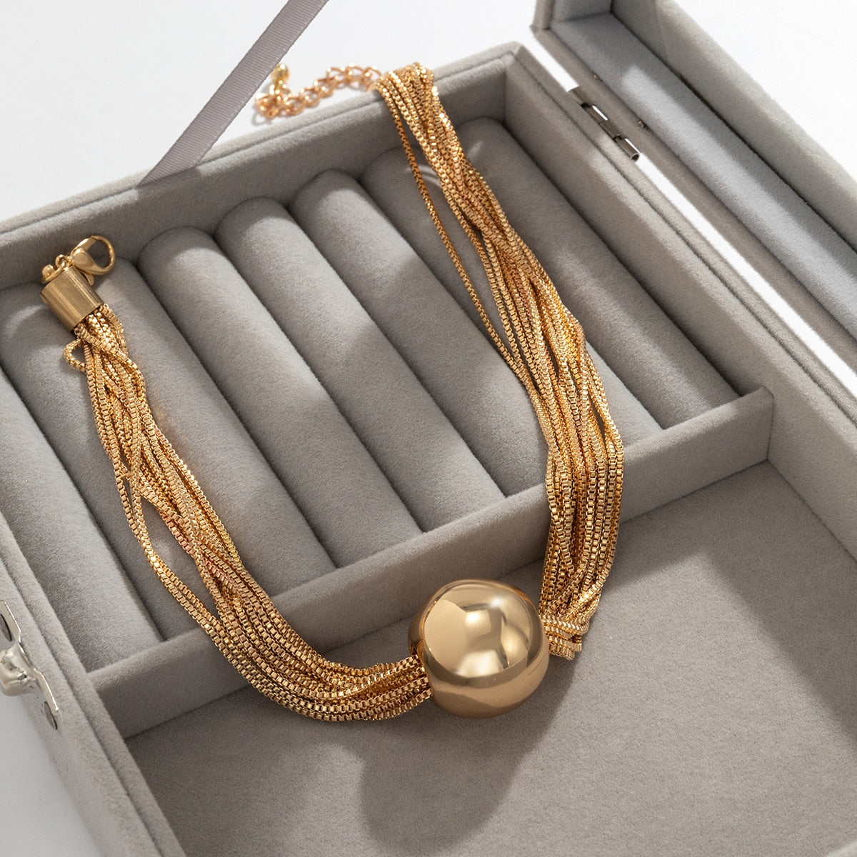 ELLUN | Italiaans Bolvormig Design - Dames Ketting