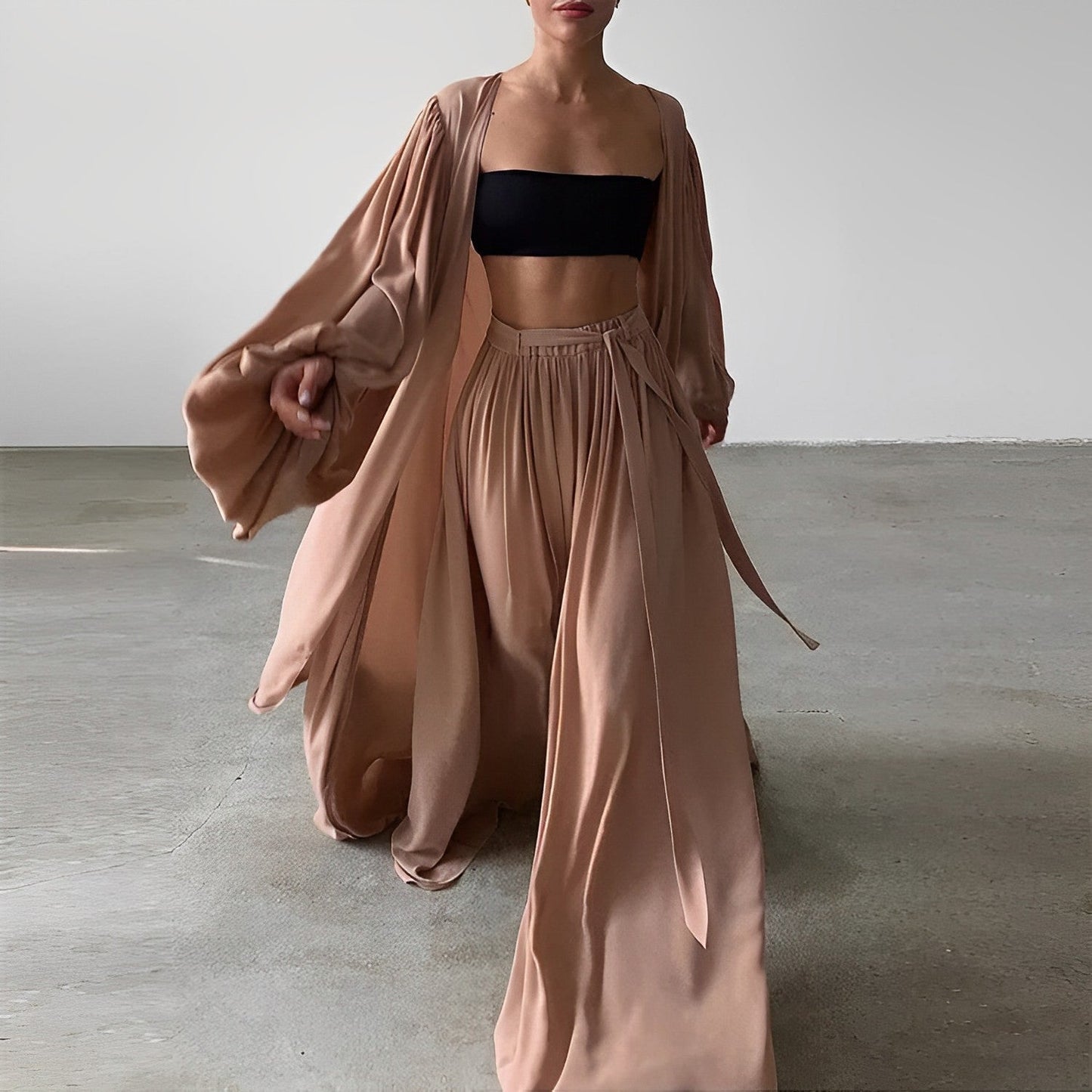 LINDA | Luchtige 3-Delige Set voor Dames – Elegant, Oversized & Comfortabel