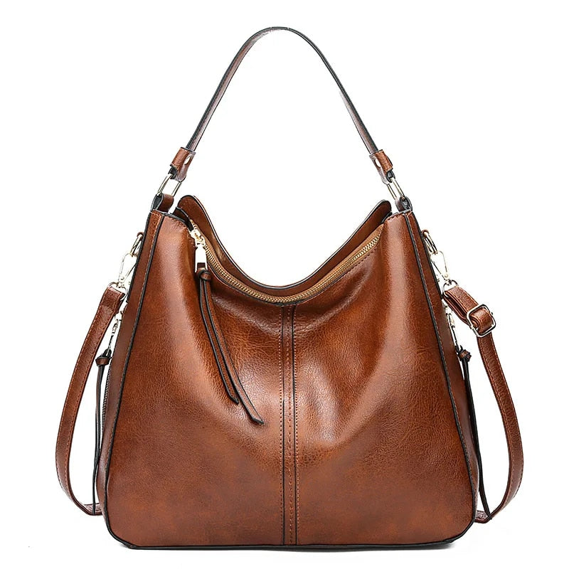 ERSILIA | Luxe Leren Tas Voor Dames Met Verfijnde Details - Klassiek, Functioneel & Stijlvol