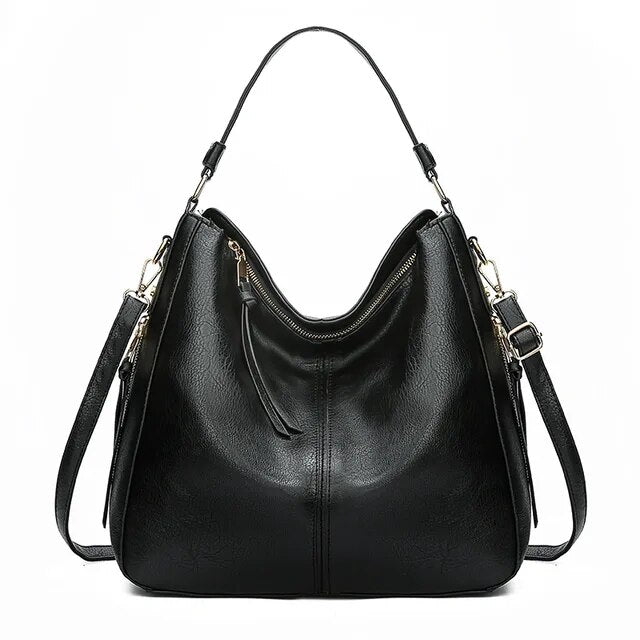 ERSILIA | Luxe Leren Tas Voor Dames Met Verfijnde Details - Klassiek, Functioneel & Stijlvol