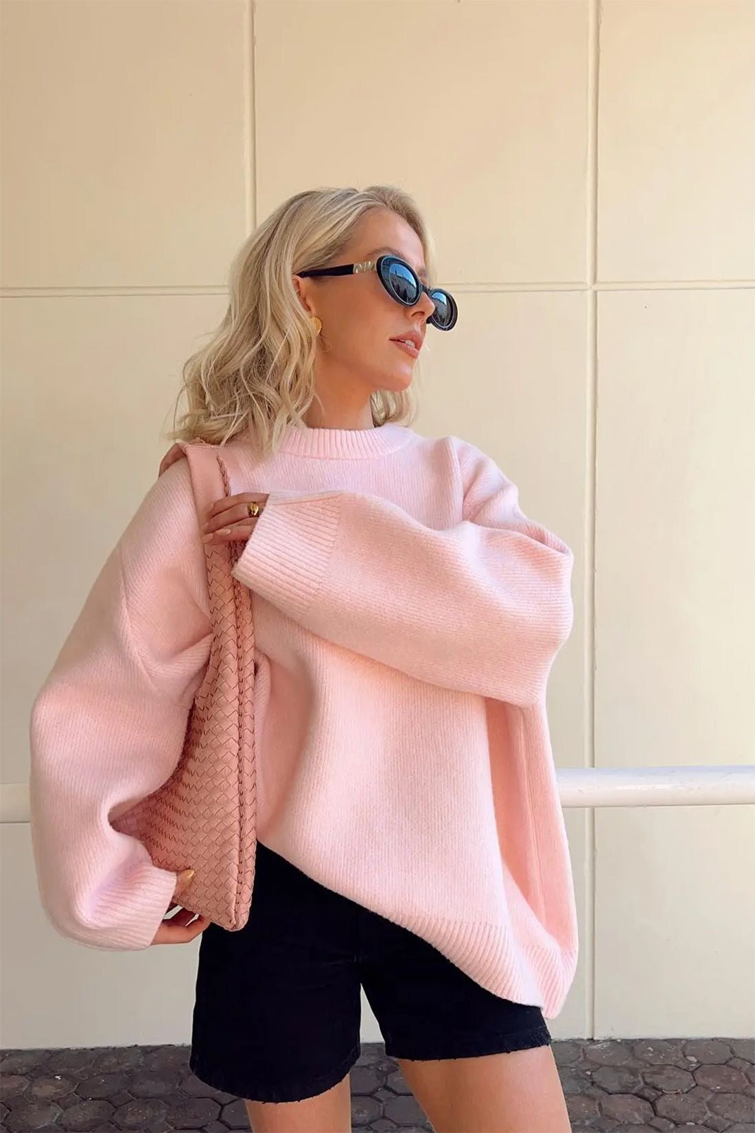 NOAH | Oversized Dames Sweater Roze – Zacht, Trendy & Perfect Voor Koude Dagen