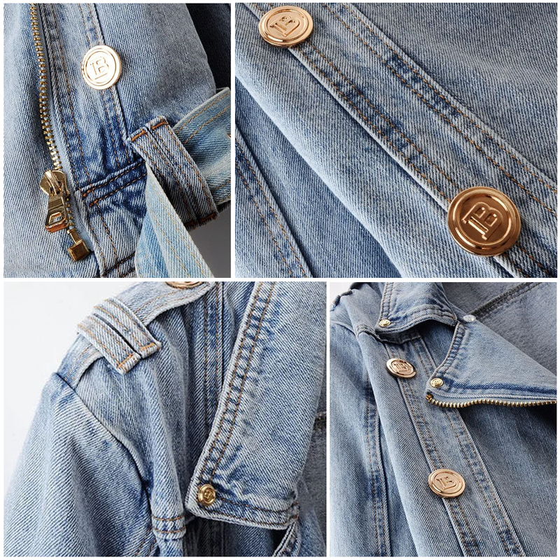 OLIVIA | Vintage Washed Denim Jack Voor Dames Met Riem En Knopen – Stoer, Vrouwelijk, Zomers