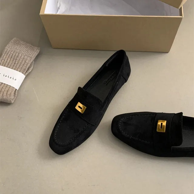 LINA | Lichtgewicht Britse Suède Dames Loafer – Klassiek, Comfortabel & Tijdloos Voor Elke Gelegenheid