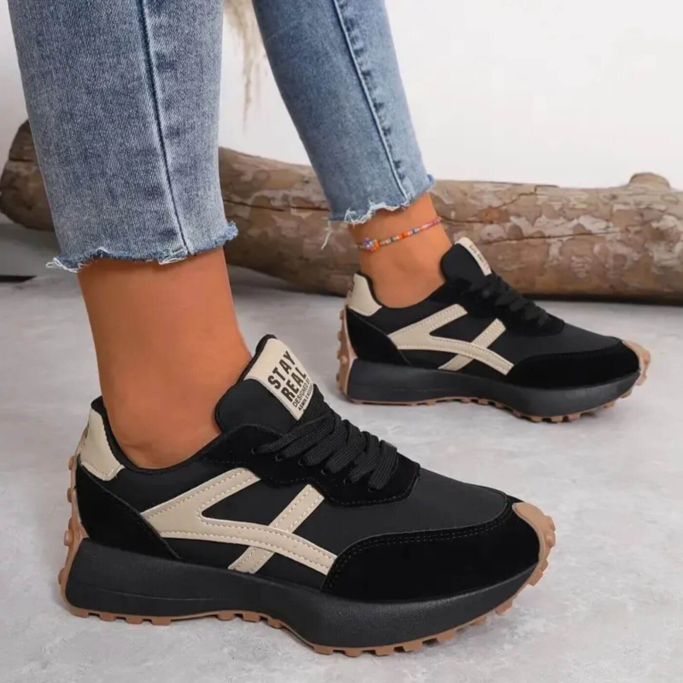 Stevige & Comfortabele Dames Sneakers – Comfort, Grip & Stijl in Eén