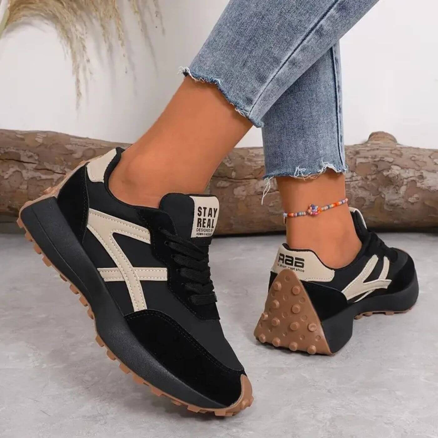 Stevige & Comfortabele Dames Sneakers – Comfort, Grip & Stijl in Eén